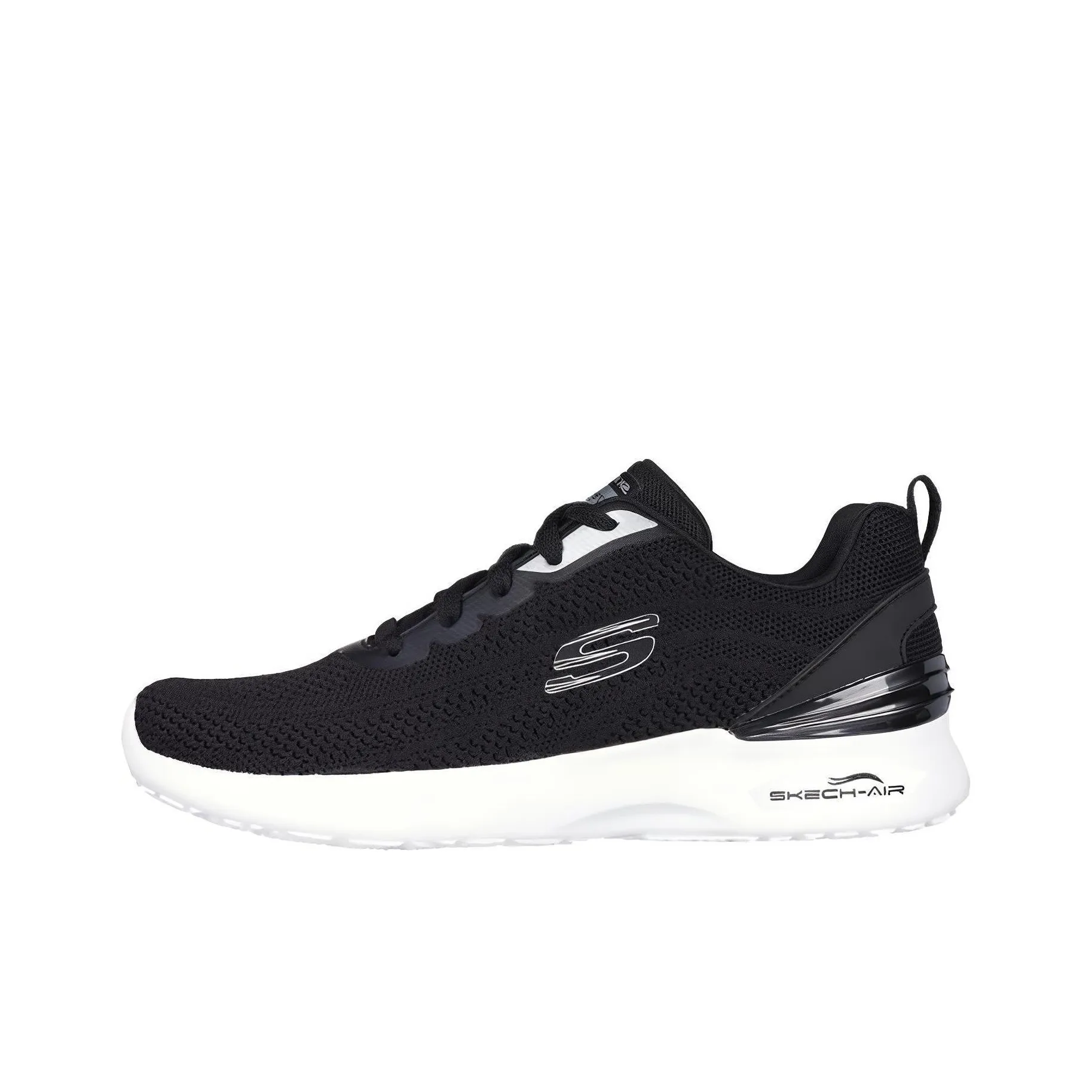 Skechers Skech Air Dynamight Устойчивый к истиранию Дышащий Низкий Топ Повседневные Беговые кроссовки Женские Черный
