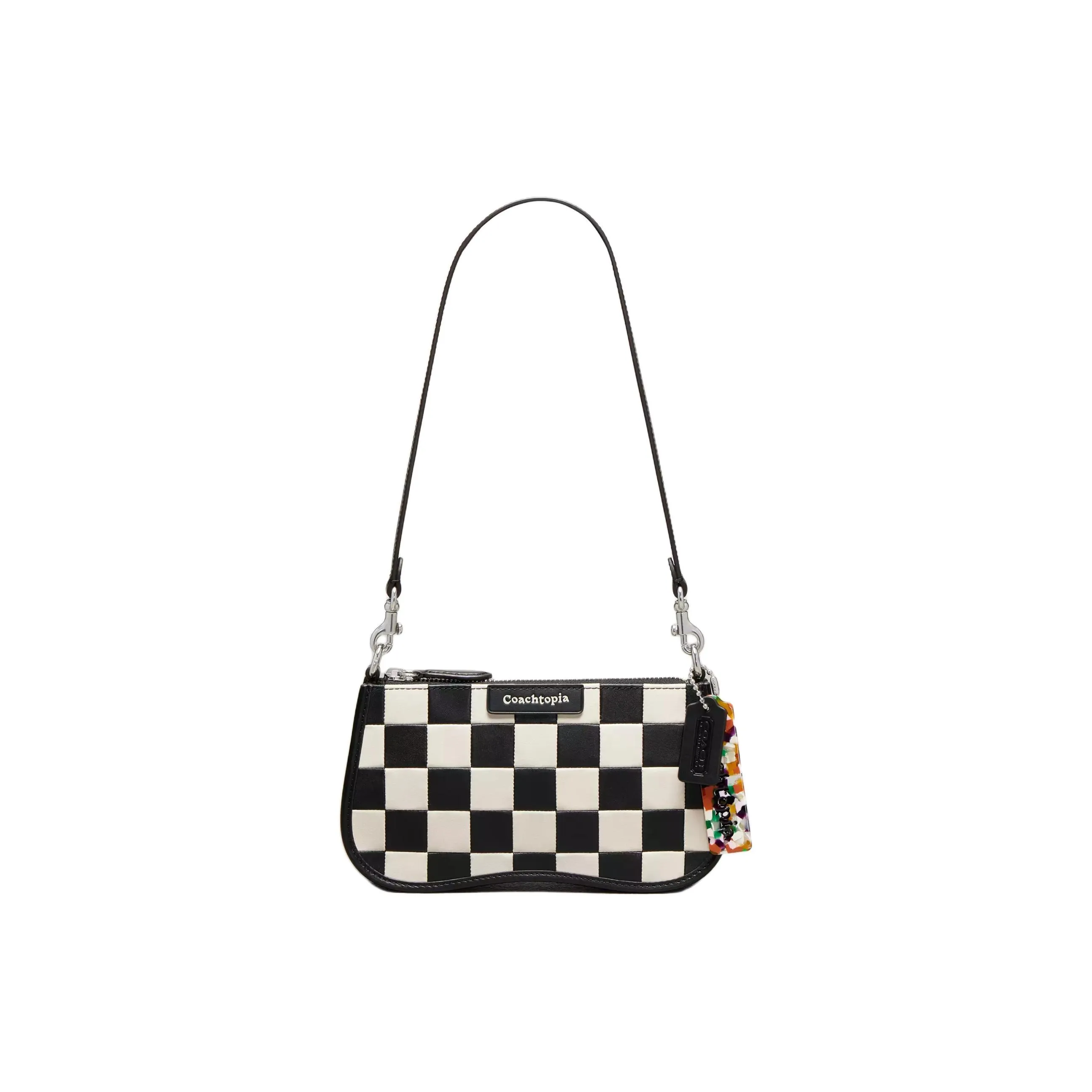 Coachtopia Кожа Сумка Сумка через плечо Женская Черная и Мел