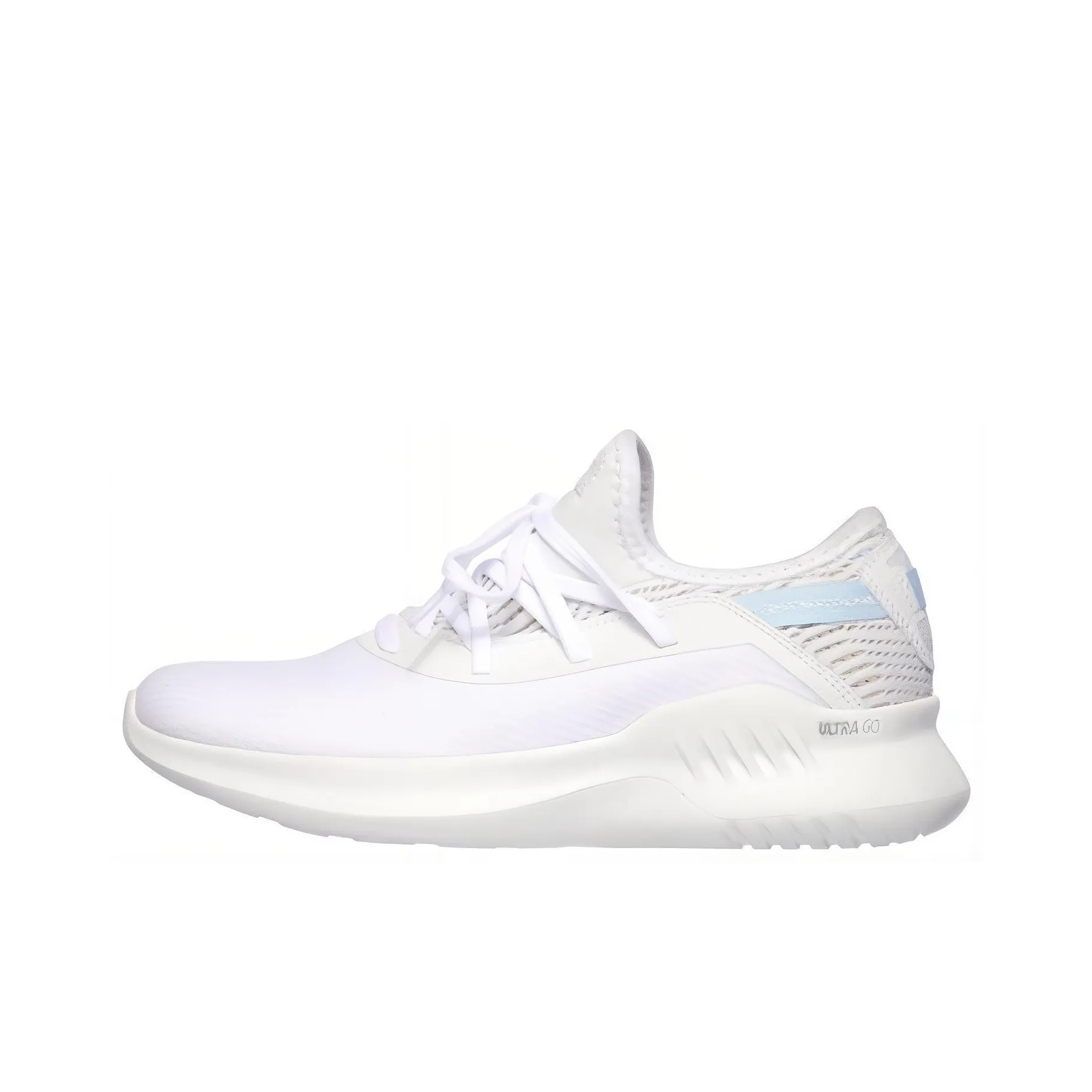 Skechers GO RUN Cushioning Wear Resistant Low Top Casual Shoes Men's White