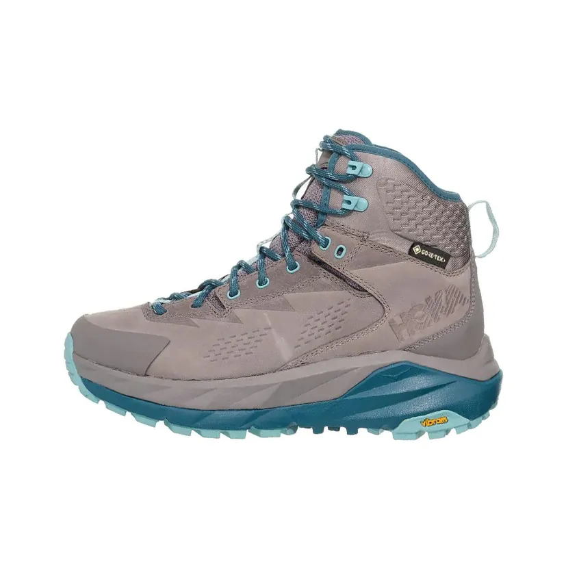 HOKA ONE ONE Kaha Амортизация Устойчивость к износу Водонепроницаемый Высокий топ Беговые кроссовки Женские Серый Синий