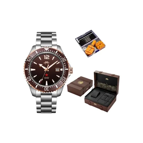 Beijing Автоматический Механический Movement Мужские Часы 42mm*12,9mm*20mm Кофе