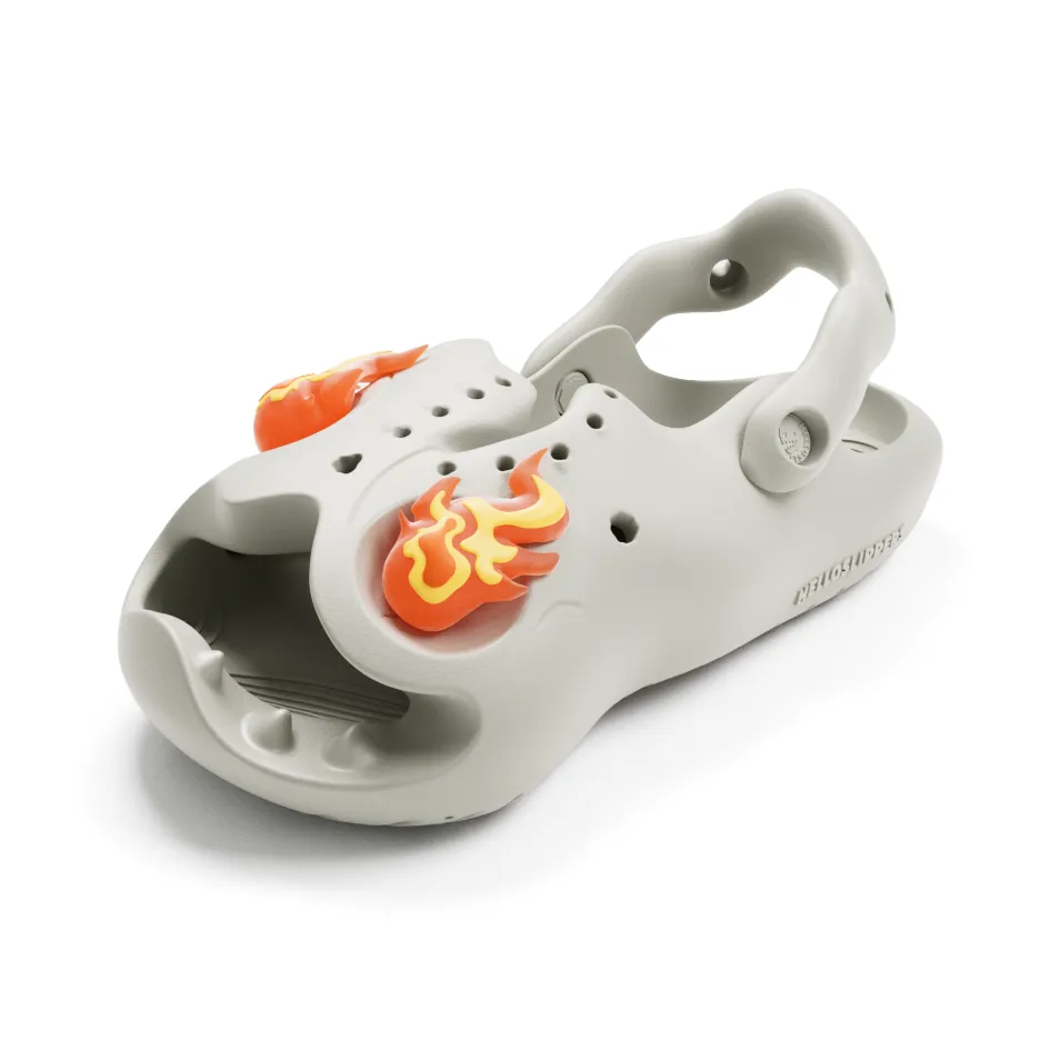 HelloSlippers Mr. Skully Slip-resistant Пламя Zombie Слипоны Унисекс