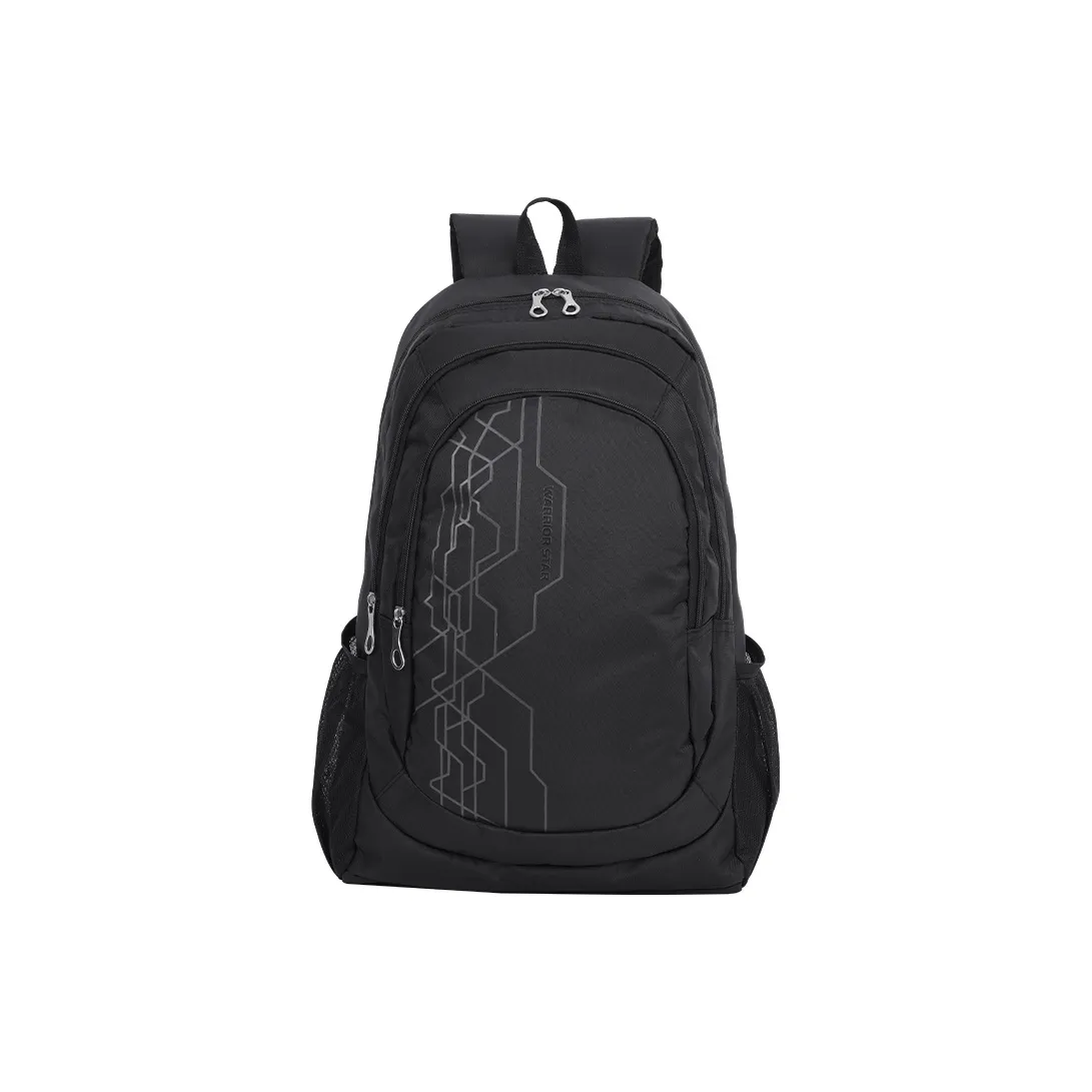 Warrior Oxford Hiking Bag Backpack Large Size Unisex Black/Gray