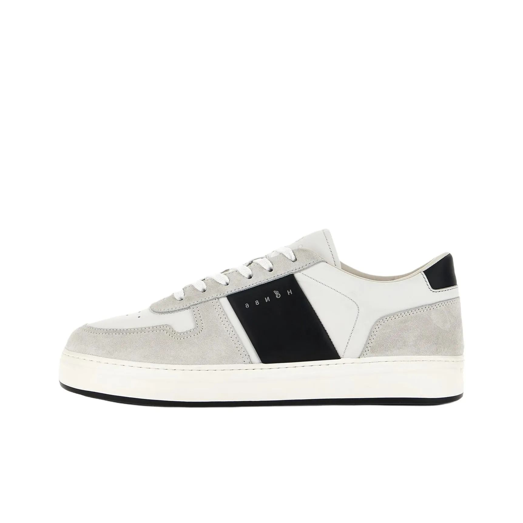 HOGAN H TV Logo Printed Panelled Sneakers
