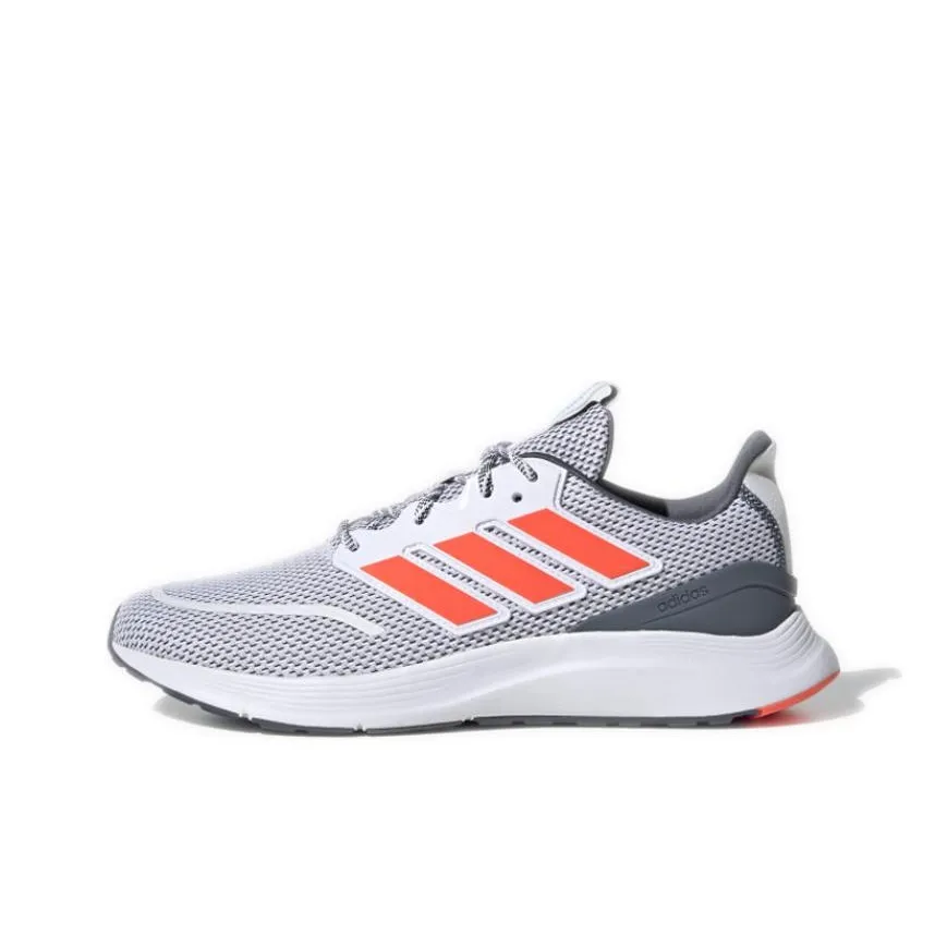 Adidas Energyfalcon Shock Absorbers Low Top Running Shoes Men's Gray White Orange