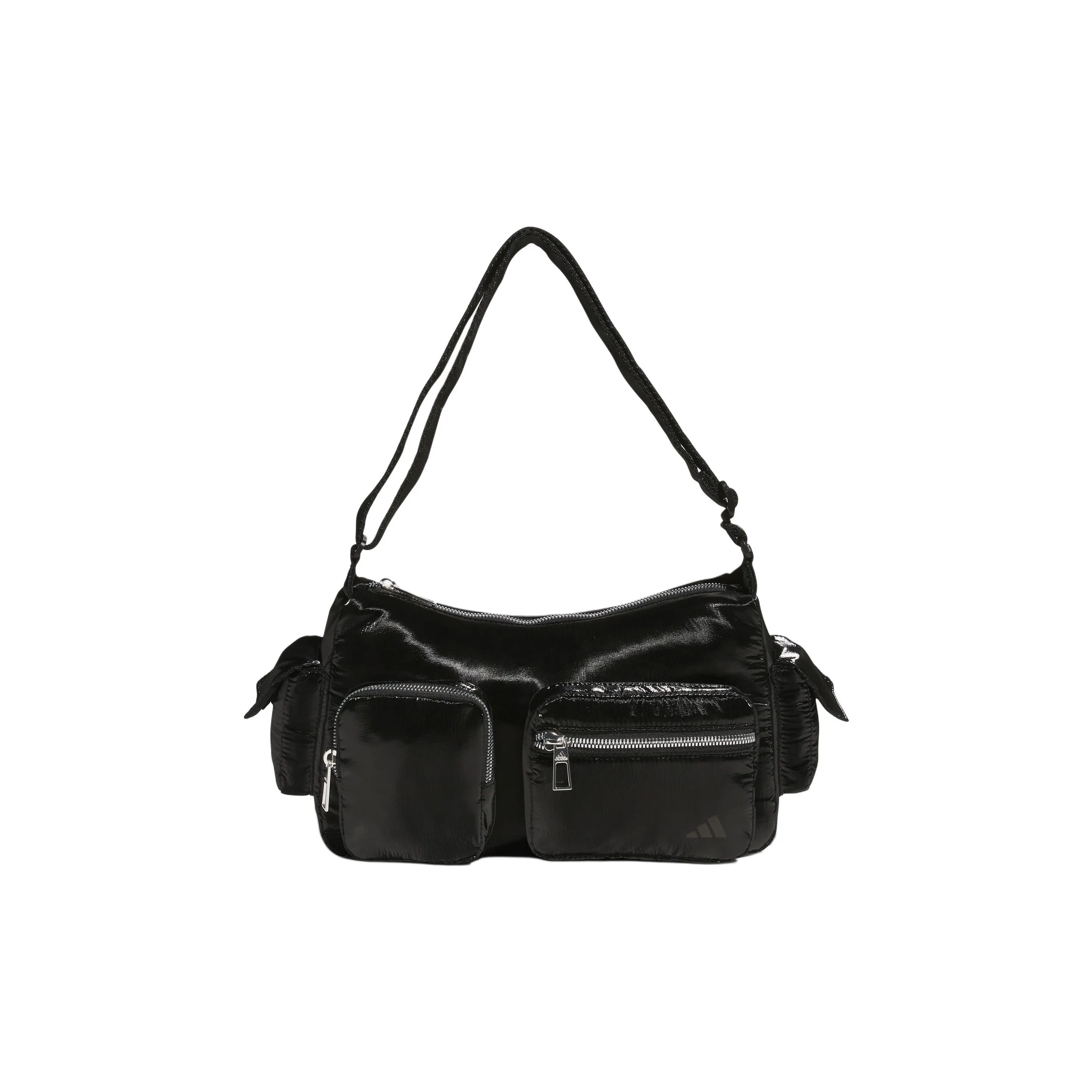 Adidas ПУ (полиуретан) Полиуретан Портативная Сумка через плечо Сумка на плечо Стандартная Женская Черная