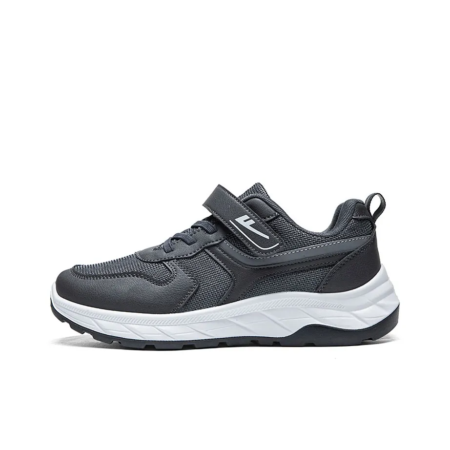 Warrior Soft Soled Dad Shoes Lightweight Low Top Casual Shoes Men's Gray
