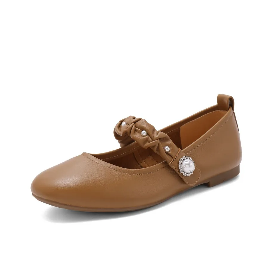 BELLE Квадратный каблук Туфли Мэри Джейн 1 см Женские