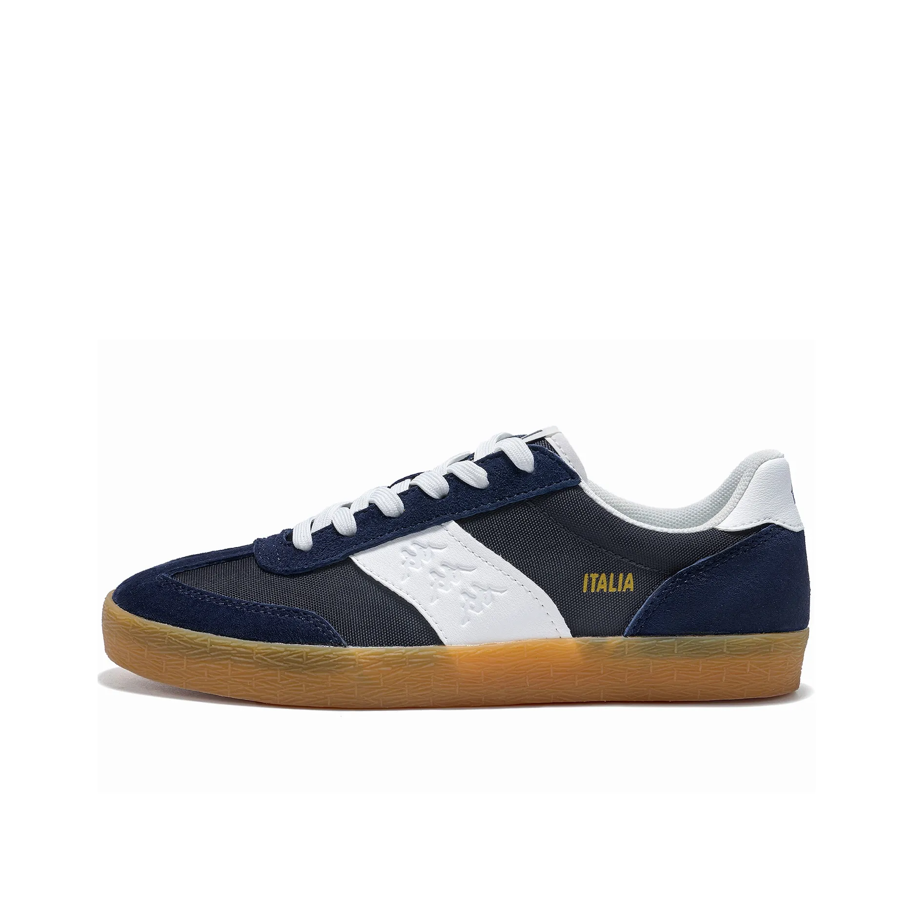 KAPPA Спина к Спине Противоскользящий Устойчивый к Износу Низкий Топ Немецкая Армия Кроссовки Унисекс Полночный Синий