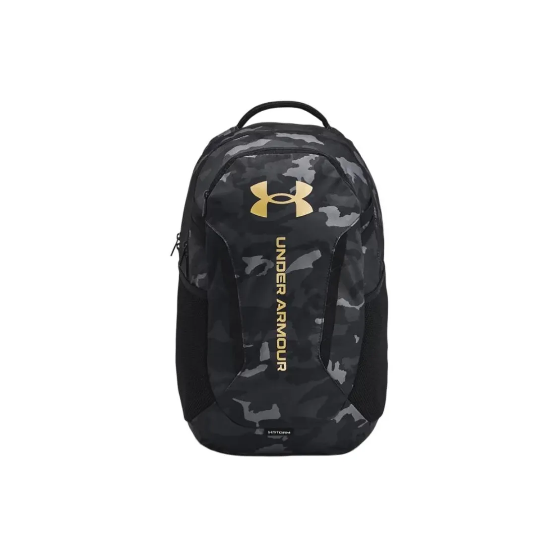 Under Armour Polyester Backpack Regular Men's Black & Gold