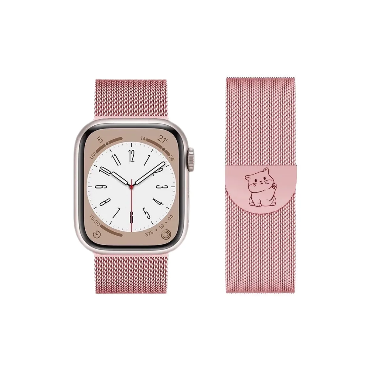 CHENSONG Strap Apple Compatibility Stainless Steel Material