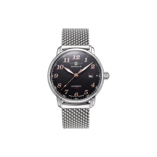 ZEPPELIN Автоматический Механический Движение Мужские Piaget Collection Часы 40 мм Черные