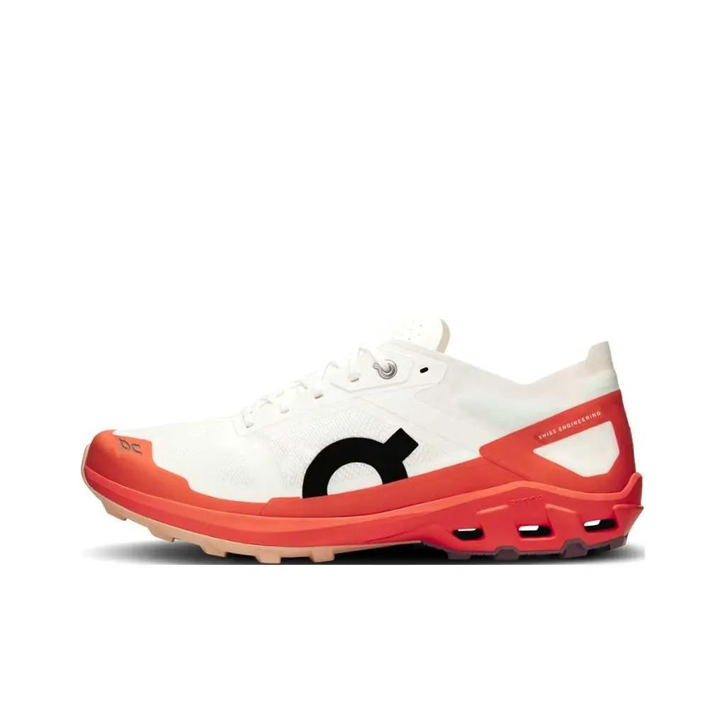 On Cloudventure Peak 3 Амортизация Низкий Топ Беговые кроссовки Женские Белый Оранжевый