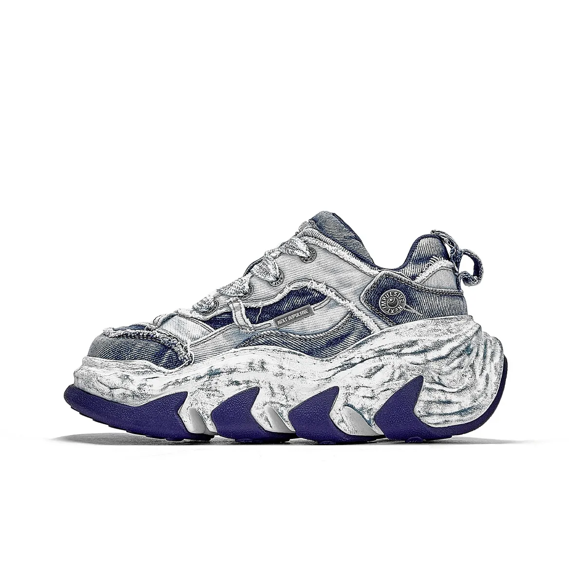 NEXT IMPULSIVE Reassembled Denim Collection Низкий топ Casual Унисекс Синий