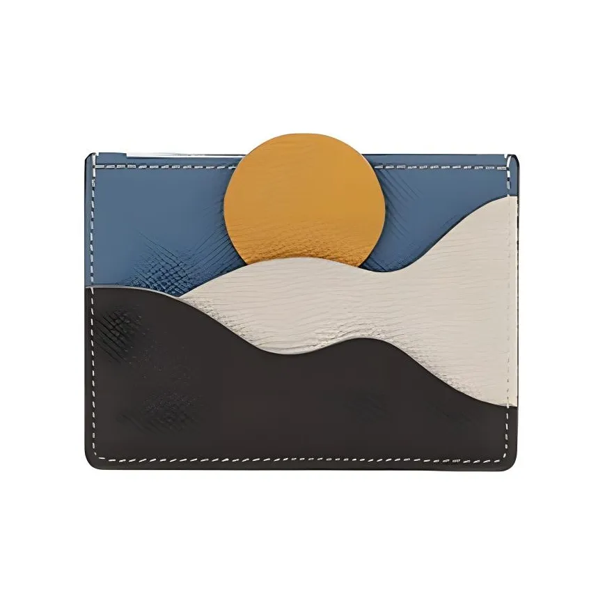 STAR TOWN Кошелек из коровьей кожи держатель для карт стандартный женский закат пластинка кошка планета