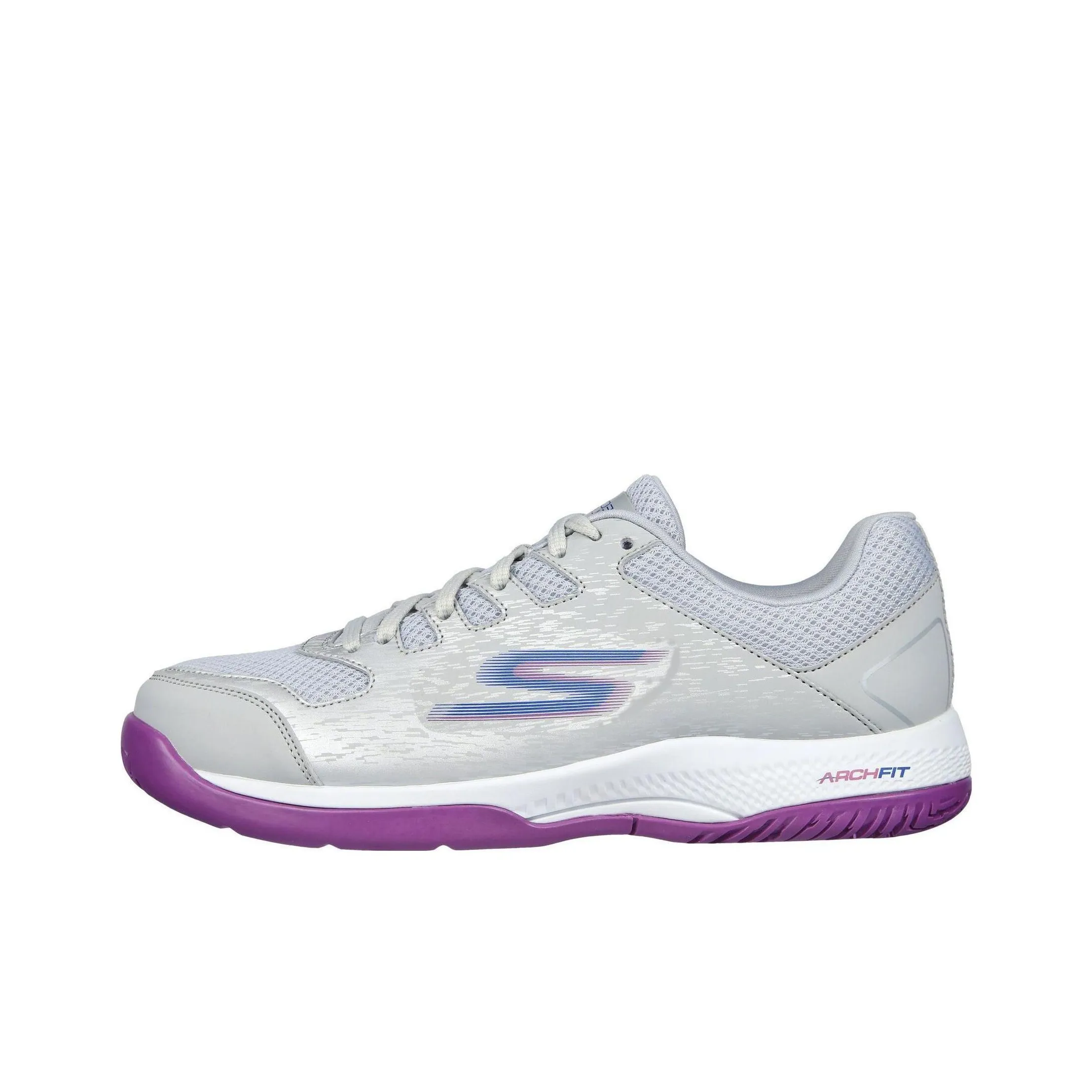 Skechers Viper Court Pickleball Shoes 'Grey Purple' Women's