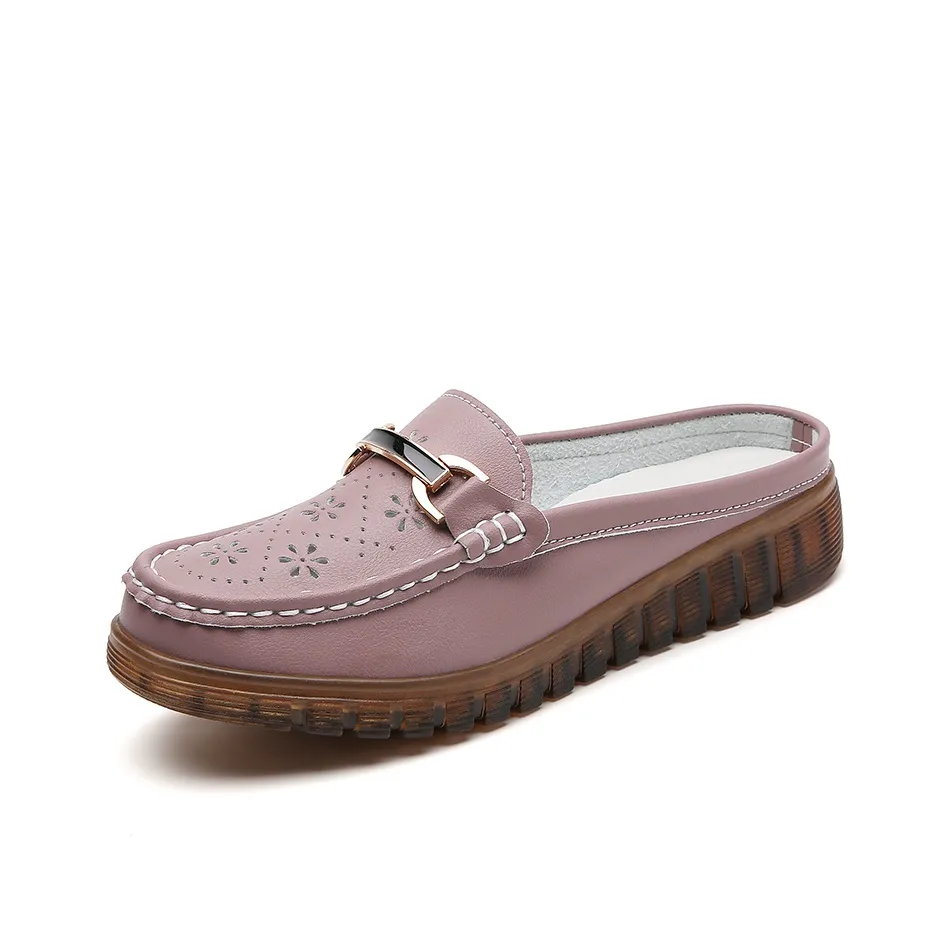 Reivanti противоскользящие домашние тапочки для женщин цвет Камео Коричневый с вырезами Cut Out