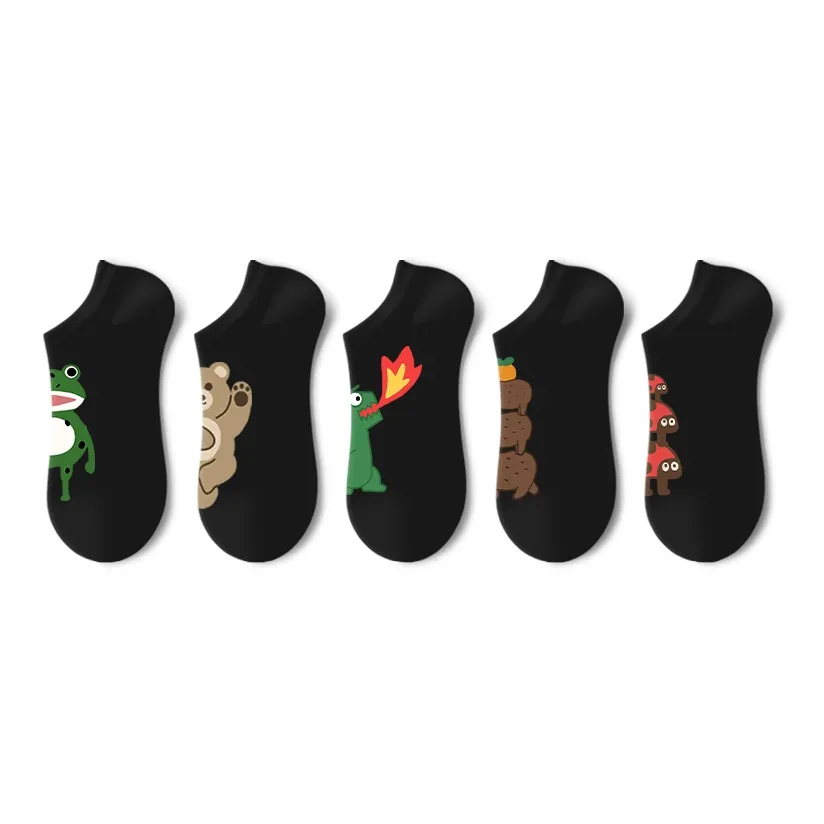 Primeet Ankle Socks Spring Summer Unisex 5 Pack