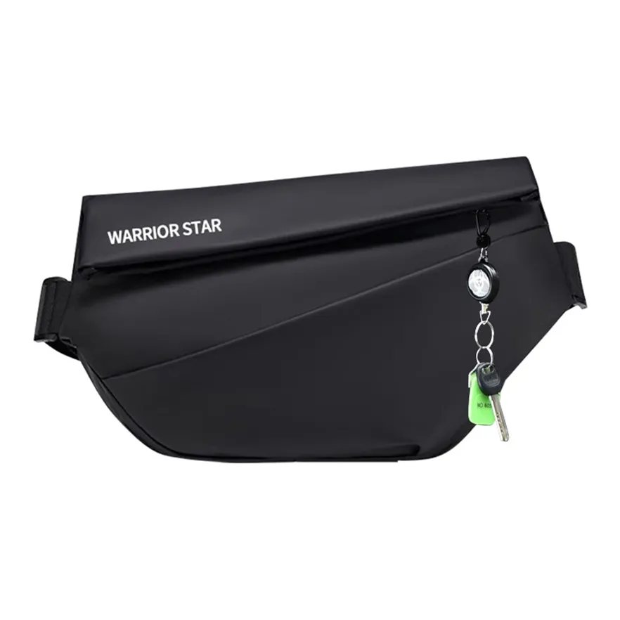 Warrior Polyester Crossbody Bag, Shoulder Bag, Sling Bag Tubas Men's Black