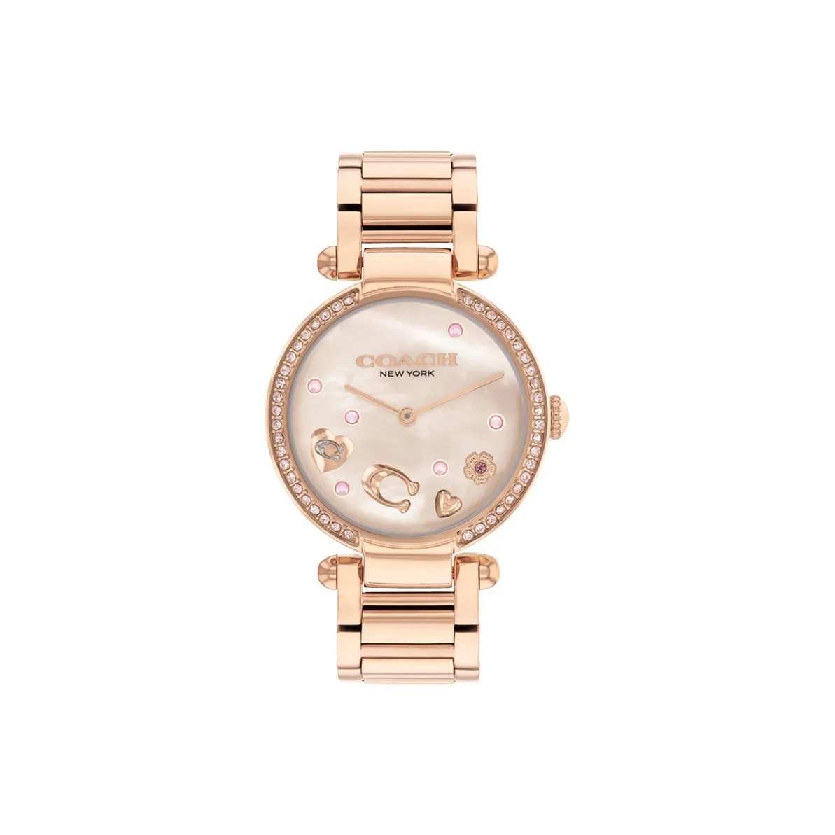 COACH Кварцевый Movement Женские Cary Watch 34мм*34мм*9,1мм Жемчужная раковина Цвет