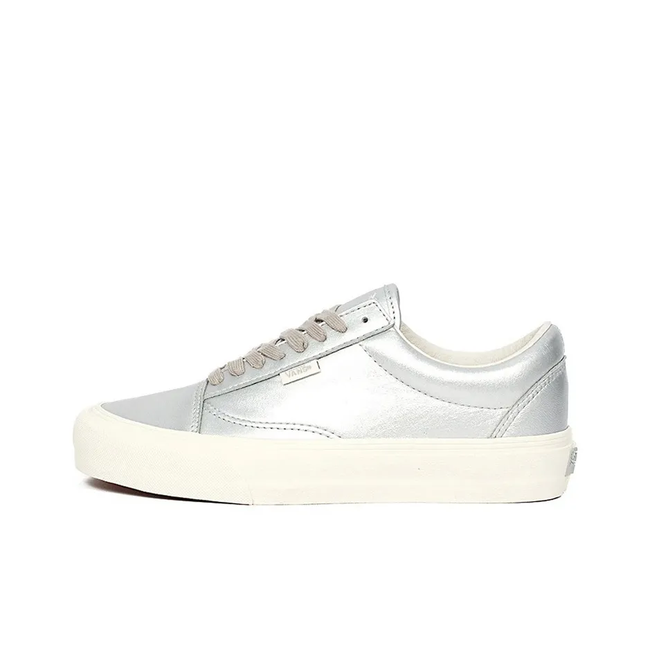 VANS Vault OG Old Skool NS LX Low Топ Скейтборд Кроссовки Унисекс Серебряный