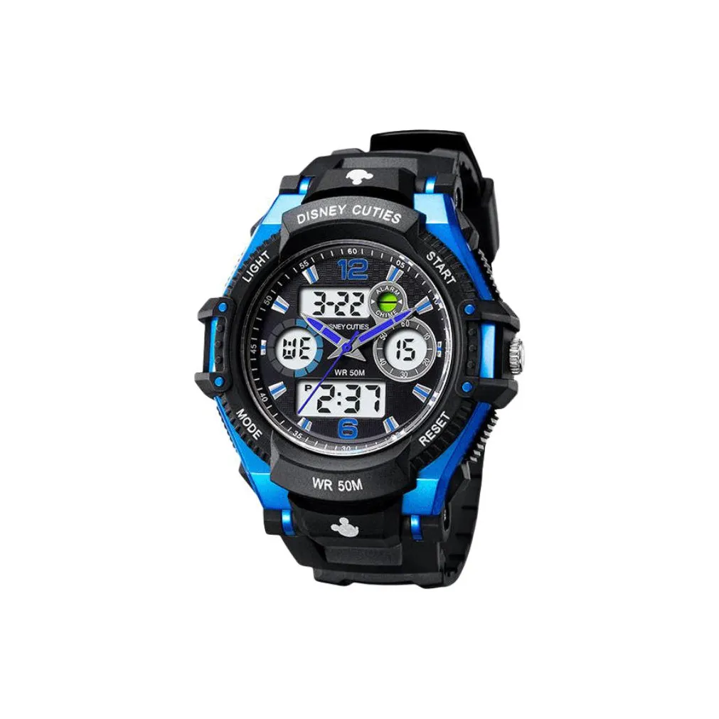 Disney Электроника Механизм Резиновый Ремешок Часы Детские Черный Циферблат