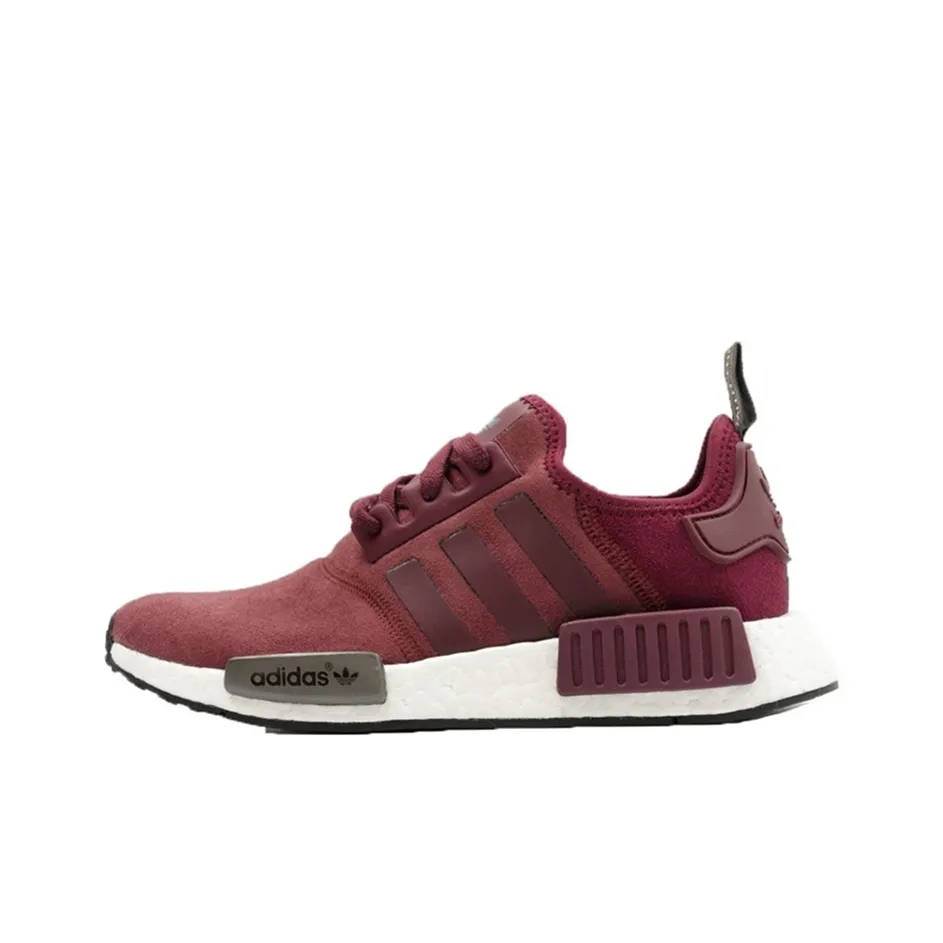 Adidas Nmd R1 Maroon Suede Women's