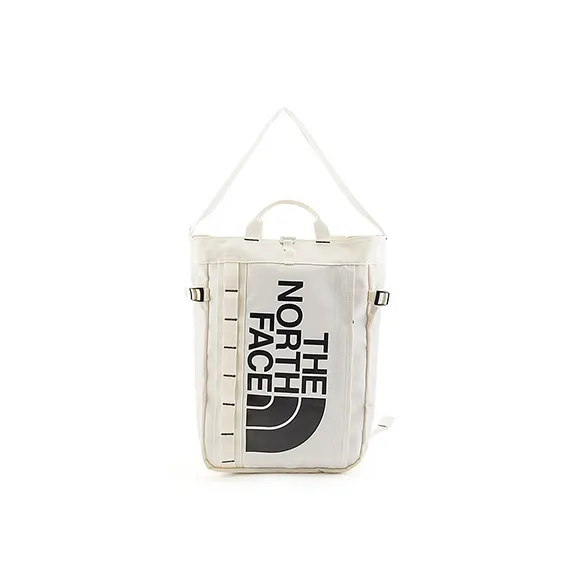 THE NORTH FACE 19.2L One Shoulder Crossbody Portable Outdoor Bag Recycled Polyester Dune White Unisex