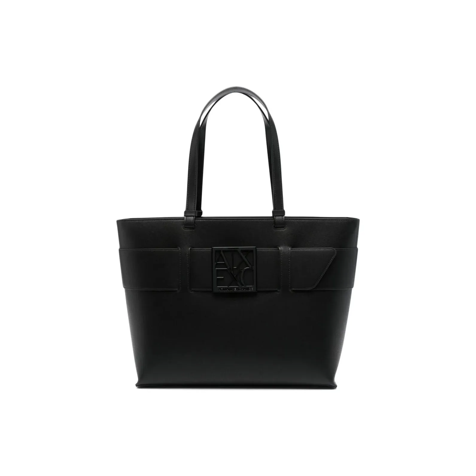 ARMANI EXCHANGEAE Polyurethane Tote Bag, Shopping Bag, Shoulder Bag, Handbag Women's Black