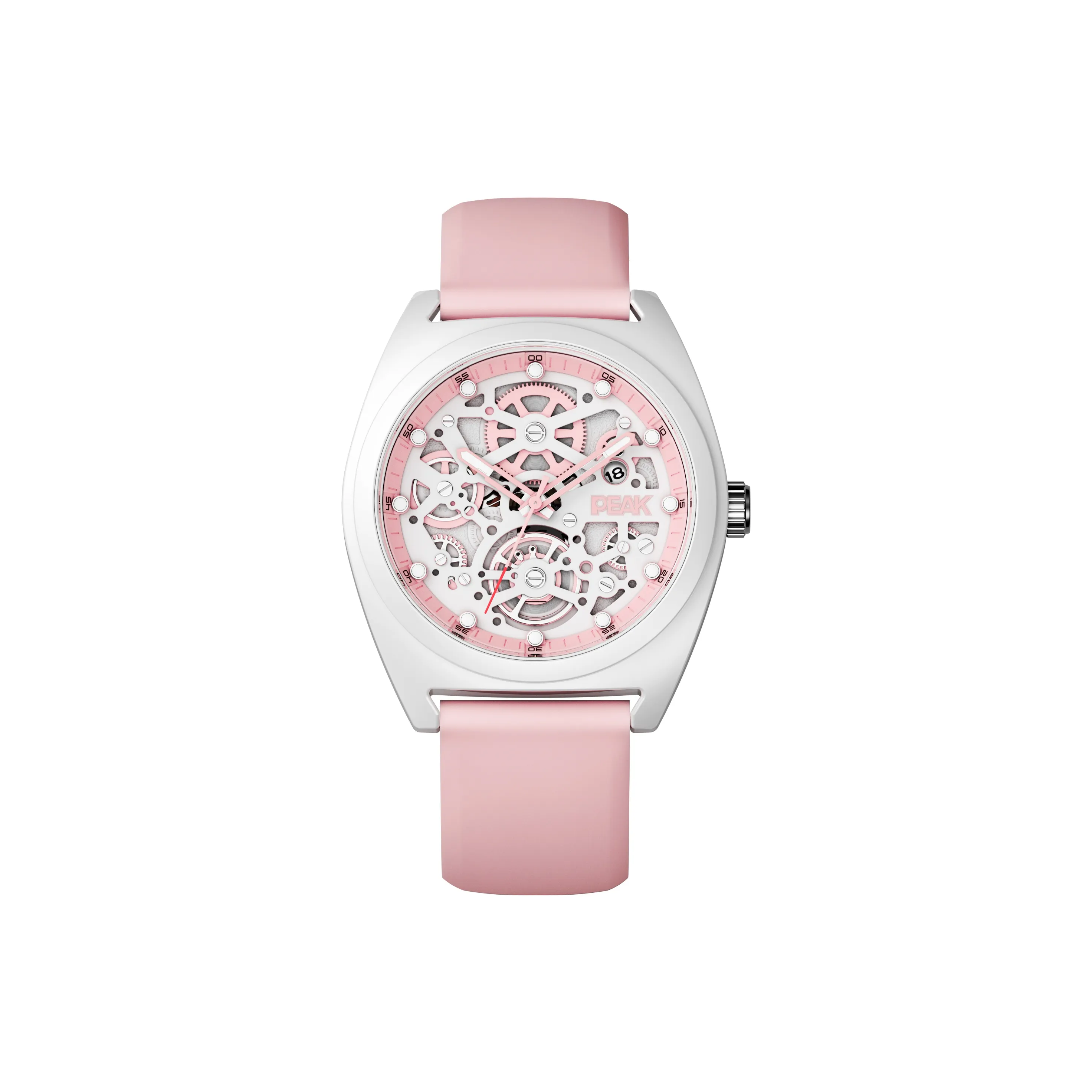 PEAK Mlbble Collection Кварцевый механизм Силиконовый ремешок Часы Женские часы С циферблатом Skeleton