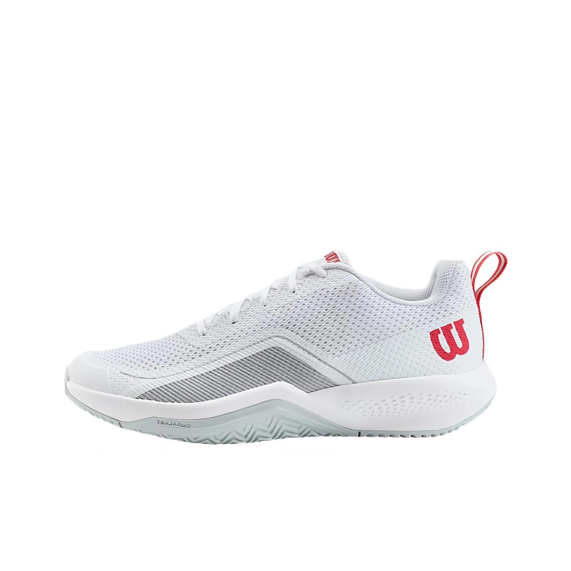 Wilson Rush Pro Anti Slip Wear Resistant Low Top Tennis Shoes Men's White