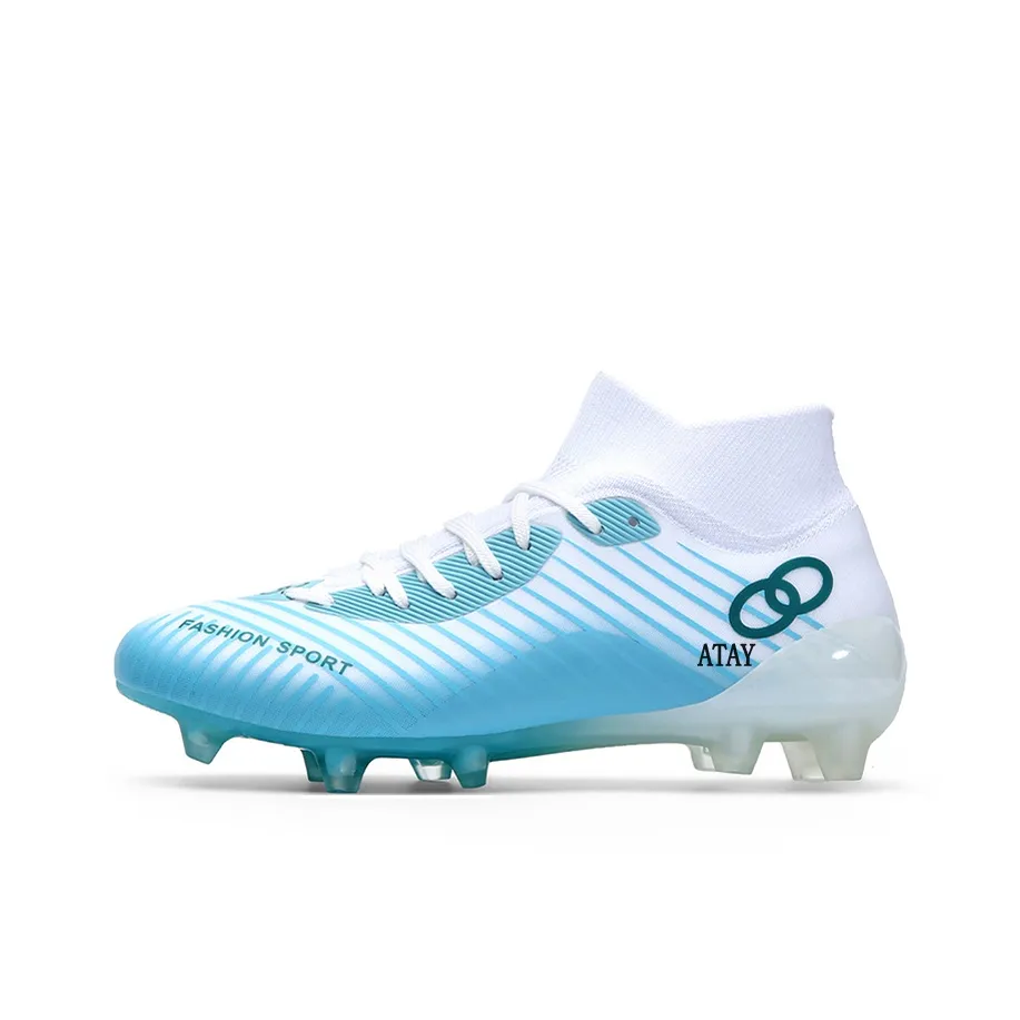 ATAY Противоскользящие устойчивые к истиранию футбольные бутсы унисекс цвет аква