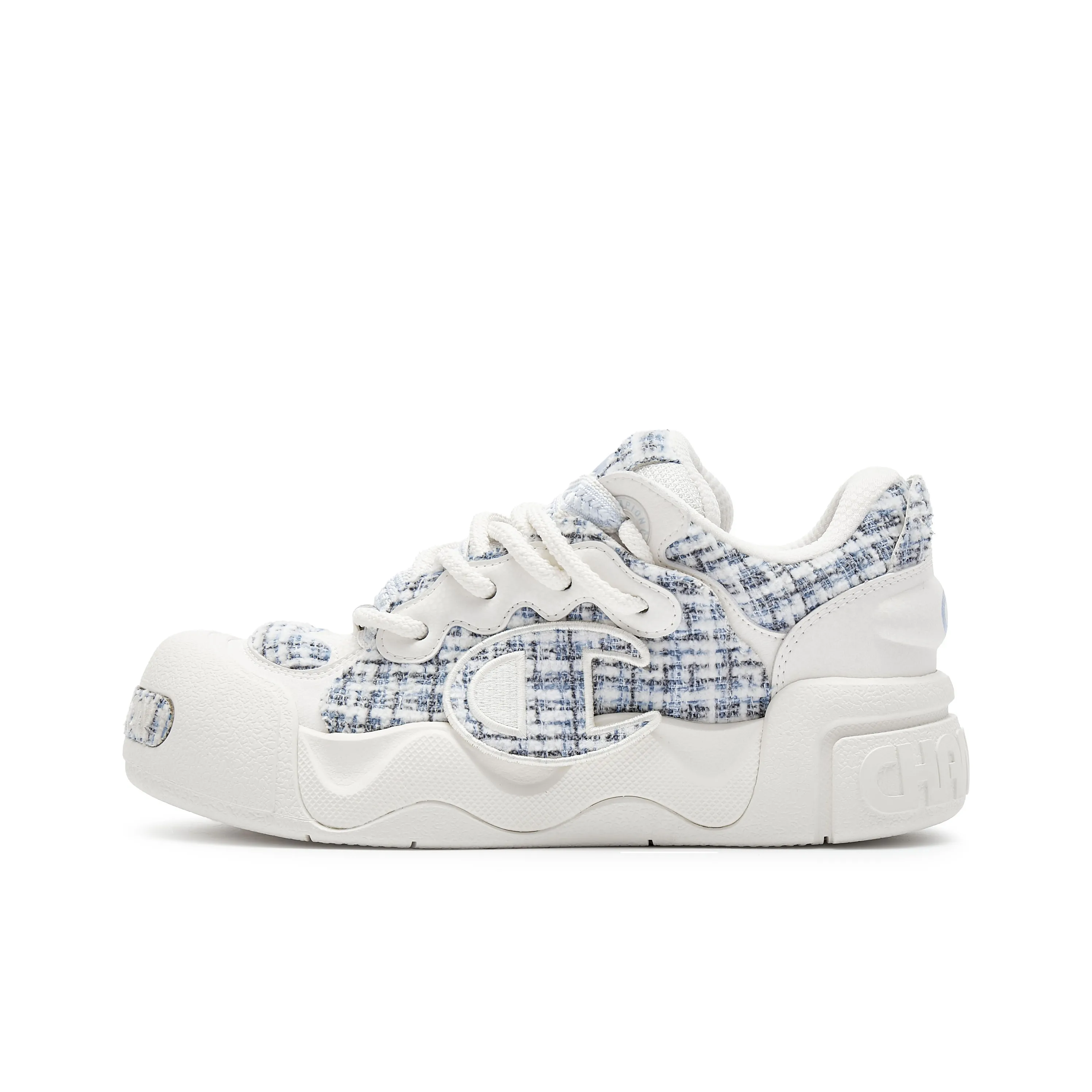 Champion Puffy Shoes AutoSkate V1 Low-Top Skateboard Shoes Women's Ballet Blue/Milk White