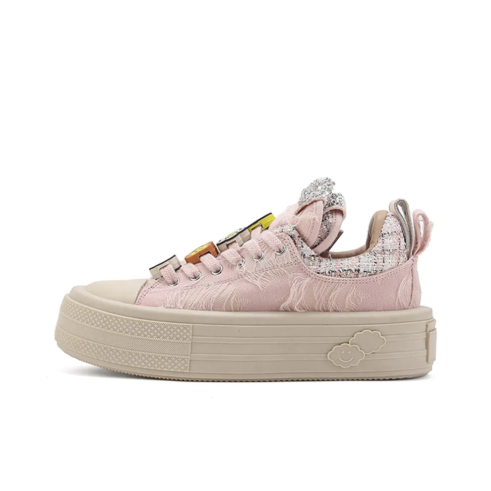 Road Mate Abrasion Resistant Breathable Low Top Skateboard Shoes Women's Pink