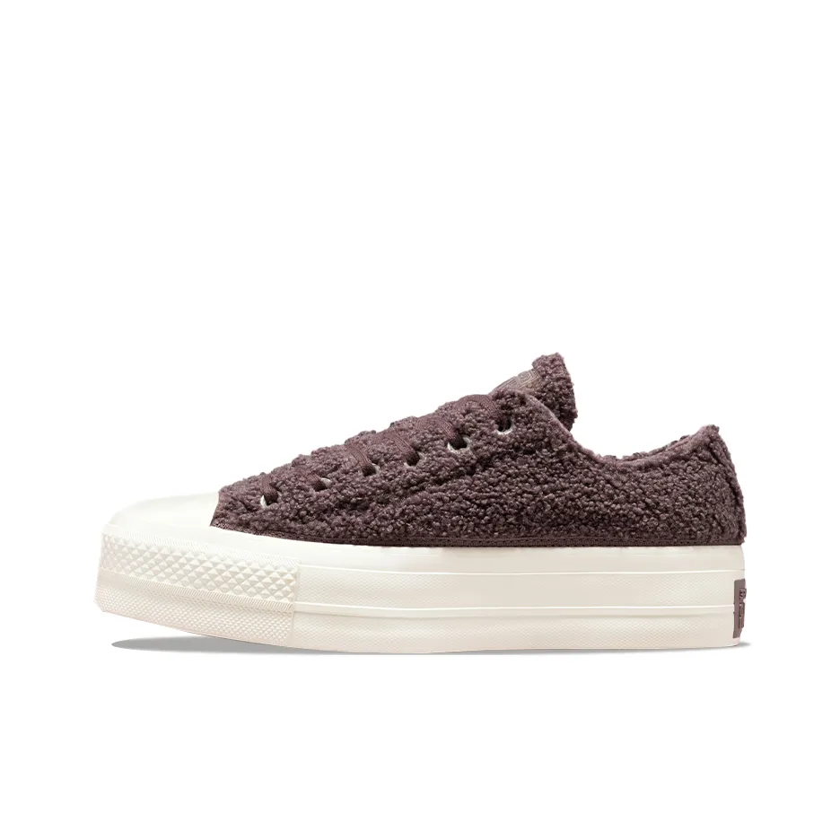 Converse Chuck Taylor All Star Platform Low 'Cozy Sherpa Violet Ore' Women's
