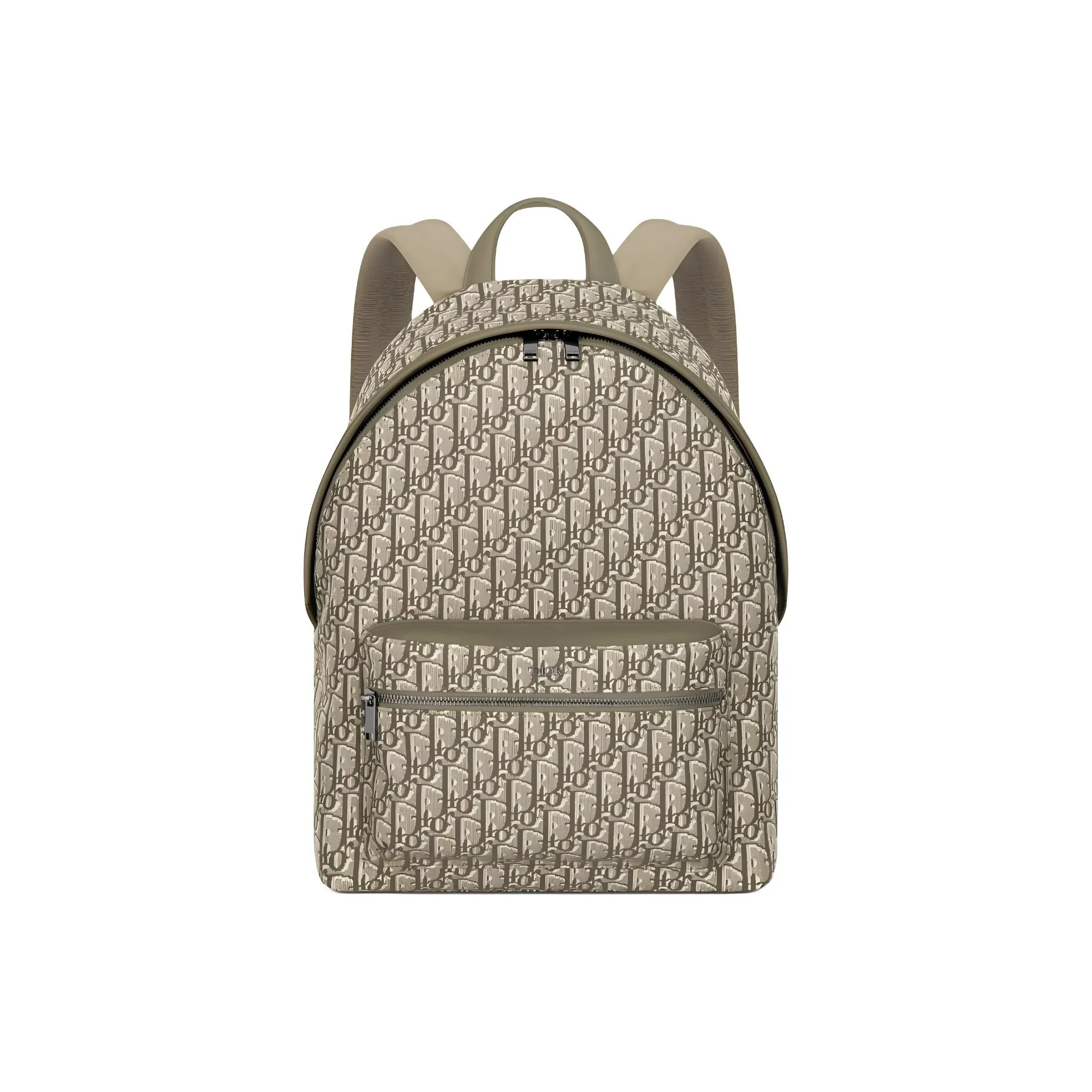 DIOR Jacquard Backpack Men's Khaki
