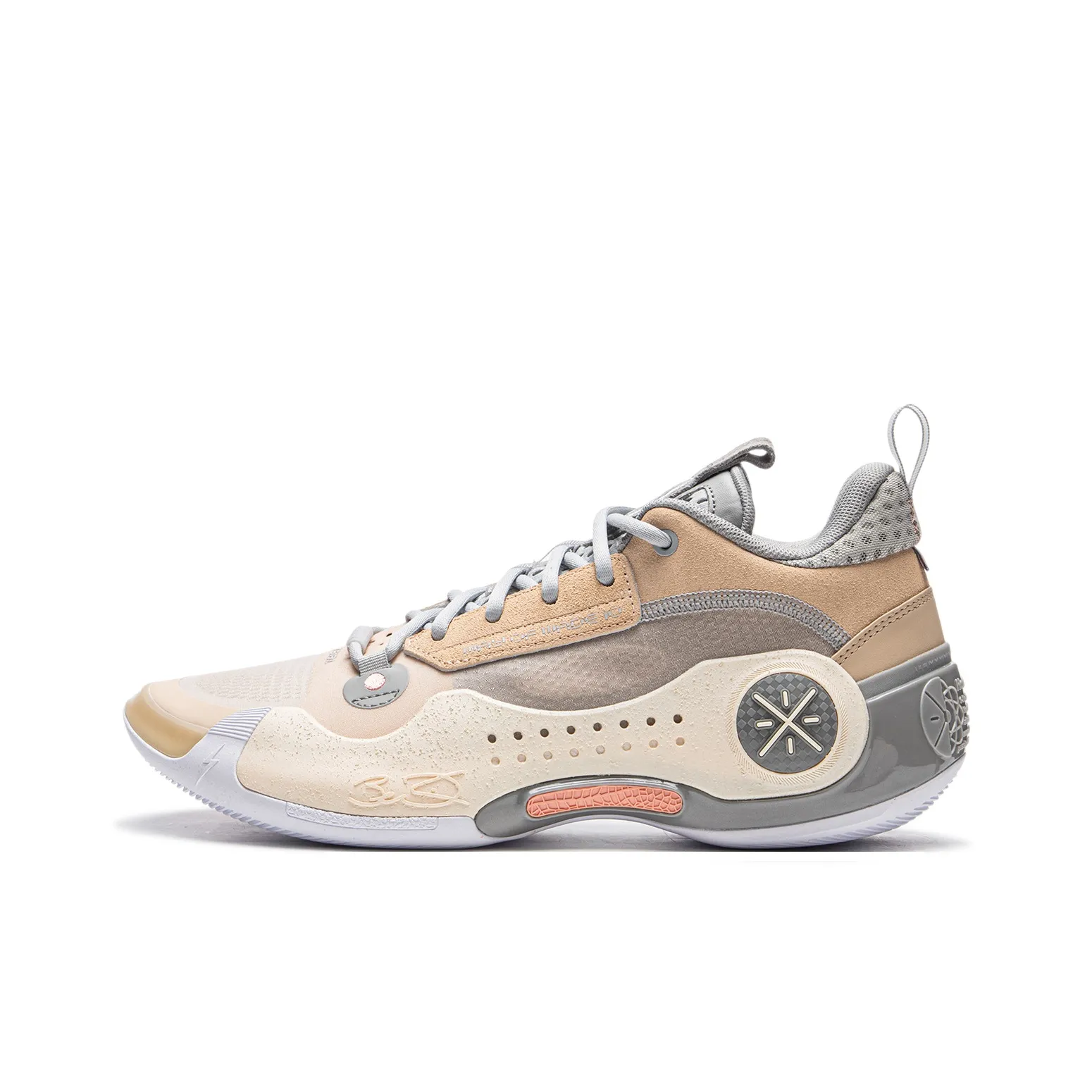 LiNing WOW 10 Way Of Wade 10 Anti Slip Wear Resistant Low Top Basketball Shoes Men's Sorbet Umber