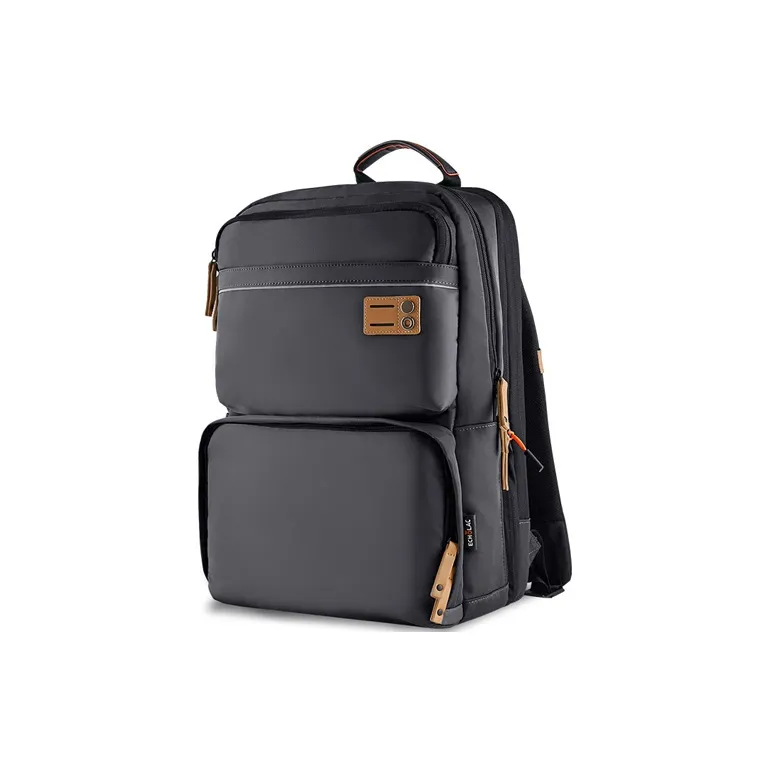 ECHOLAC Nylon Backpack Tubas Unisex Black/Army Green/Gray