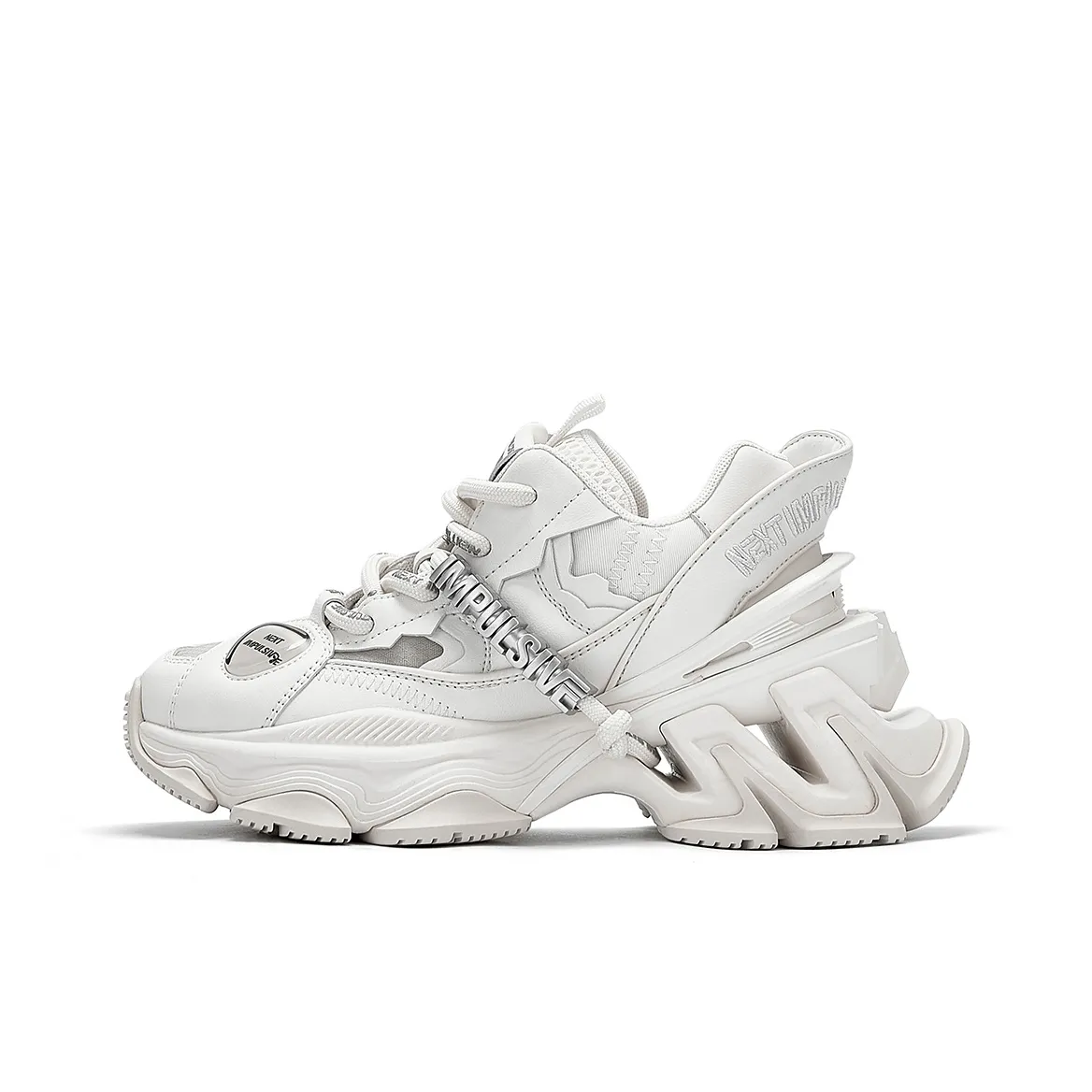 NEXT IMPULSIVE Looming series Низкий топ Телесный кросстрейнер Унисекс Белый