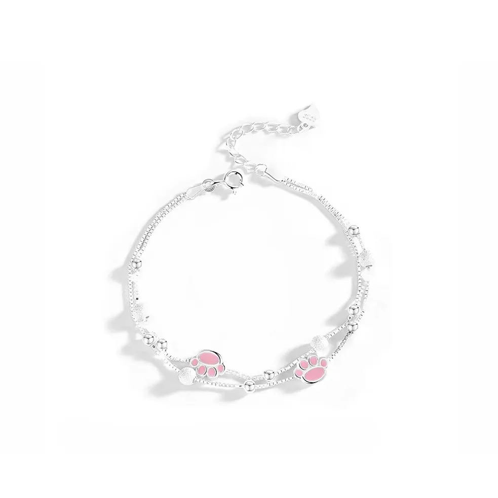 MUYAN Сплав Doodoo Кошачья лапа Браслет Женские