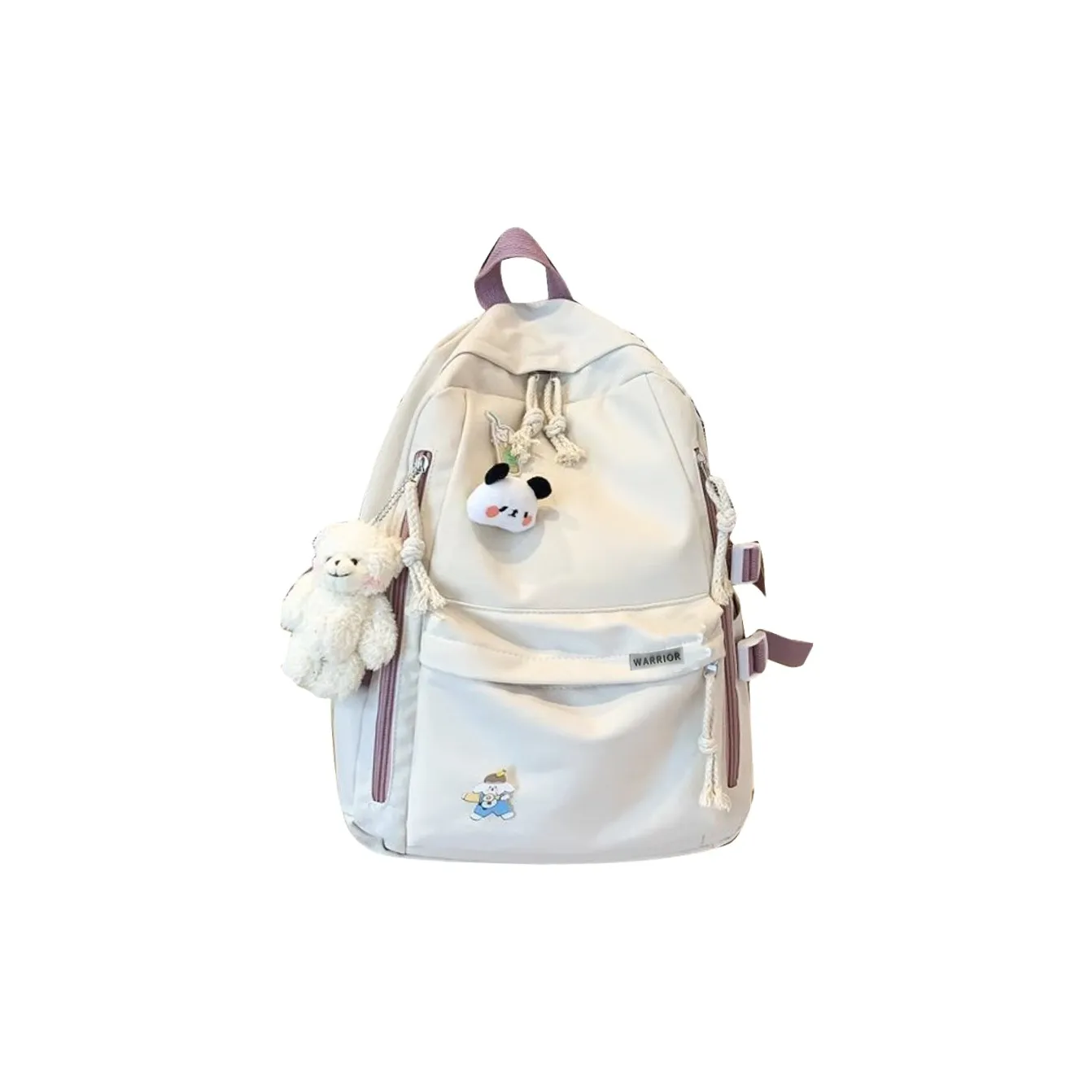Warrior Nylon Fabric Backpack Tubas Women's White Bright/Steel Blue/Matcha/Lotus Color/Black