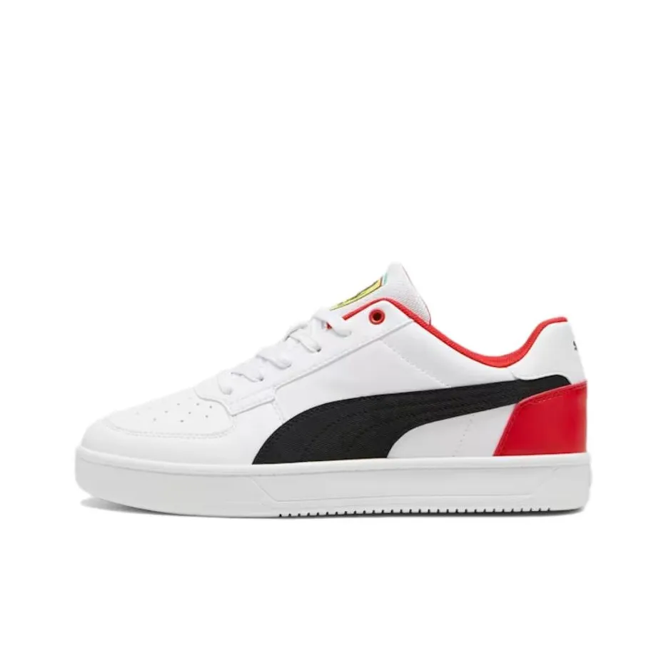 PUMA Scuderia Ferrari Low Top Skateboard Shoes Men's White