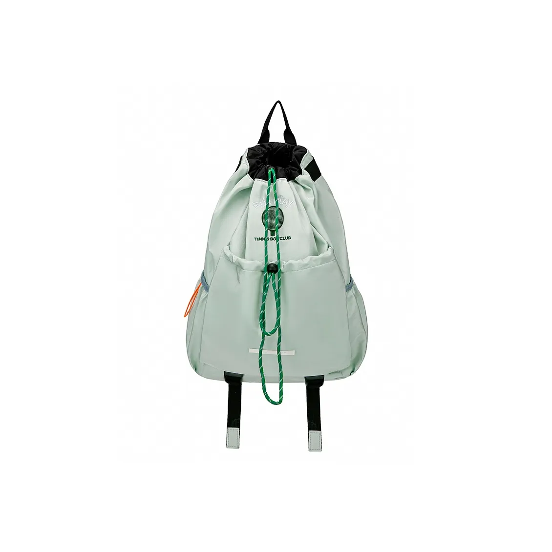 SEVENMOONS Washed Cloth Backpack Unisex Khaki/Black/Light Green