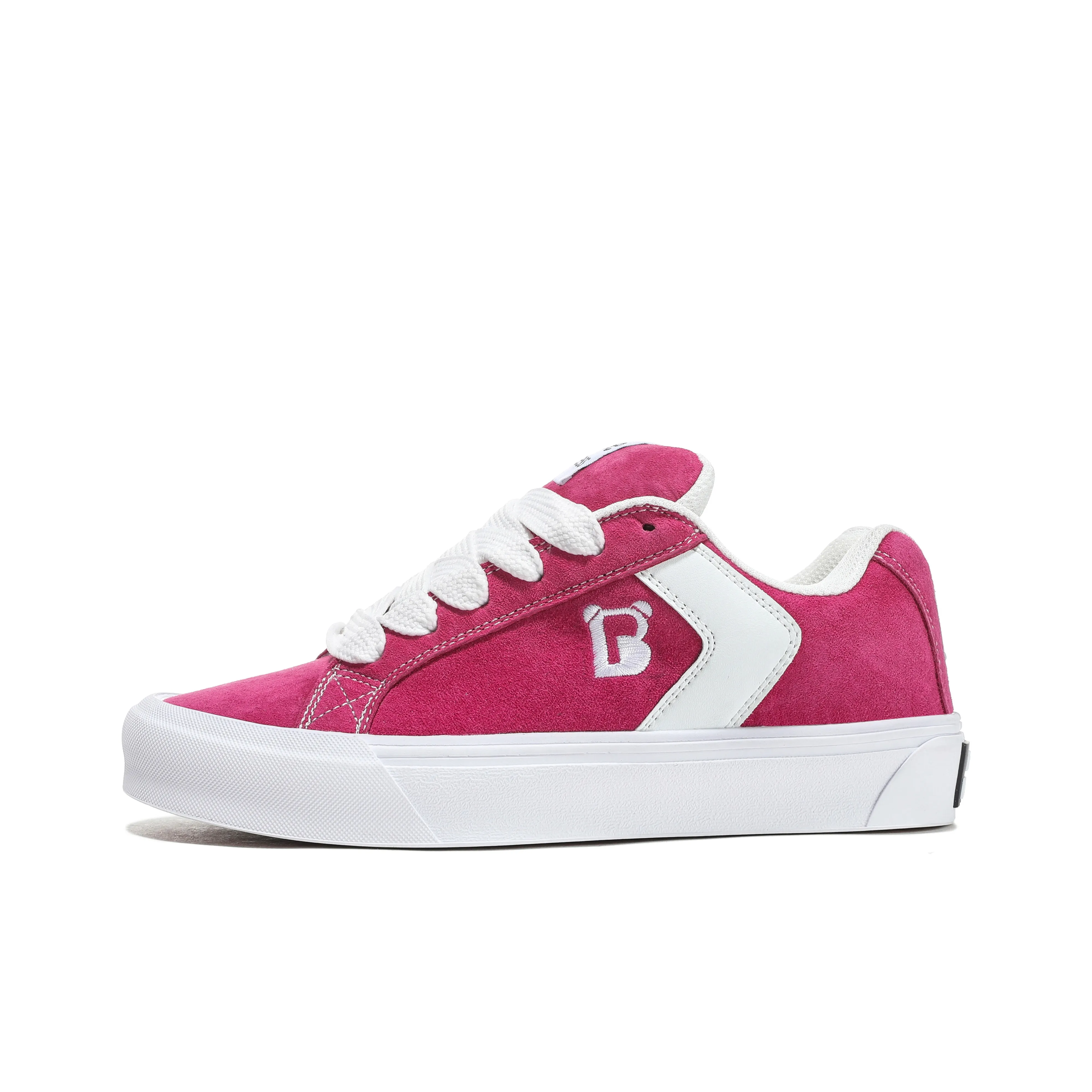 Princess Bee Slip-resistant Abrasion-resistant Low Top Skateboard Shoes Unisex Dragon Fruit Powder
