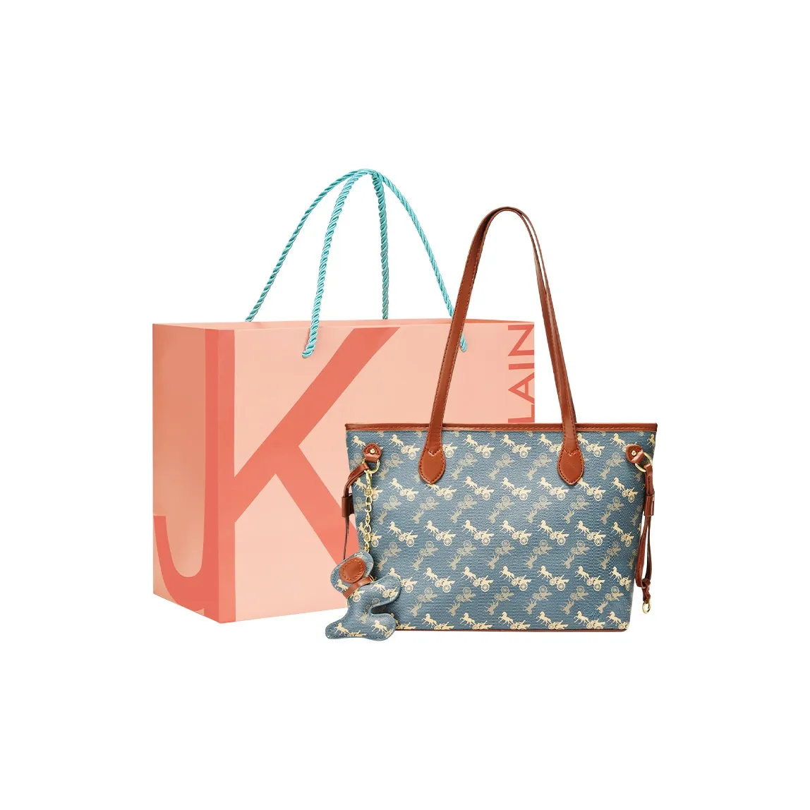 JANE KLAIN Сумка Tote из синтетической кожи сумка через плечо большая женская серая синяя белая