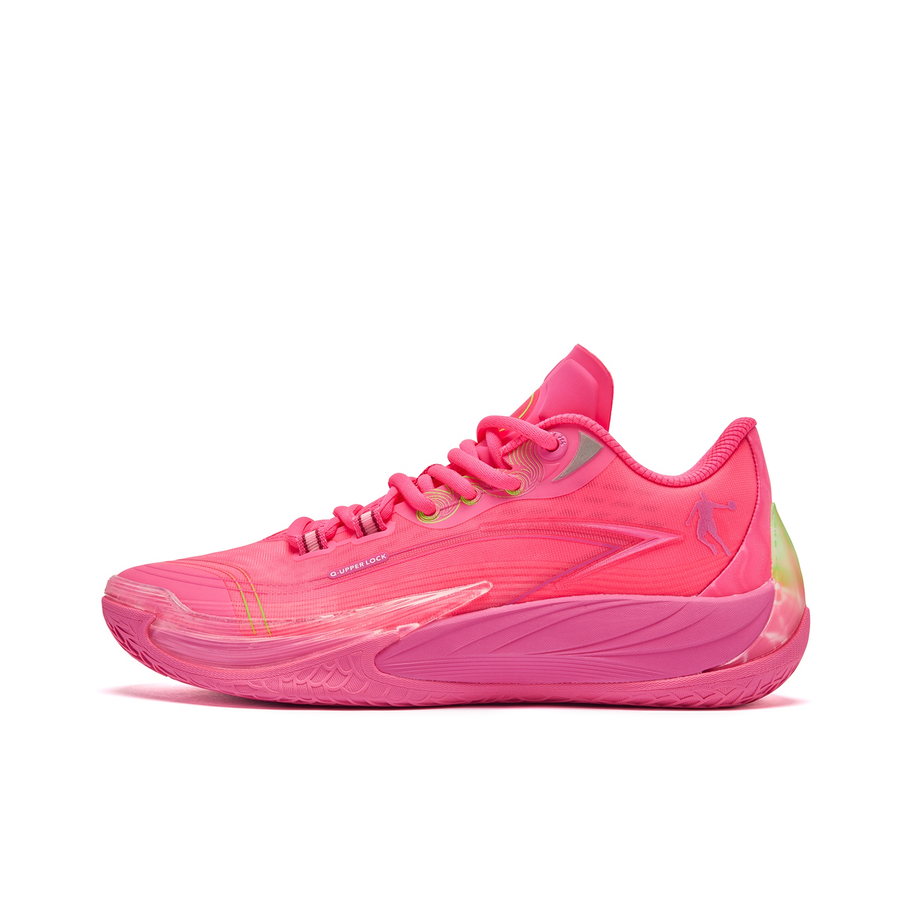 Pink and green basketball shoes hotsell