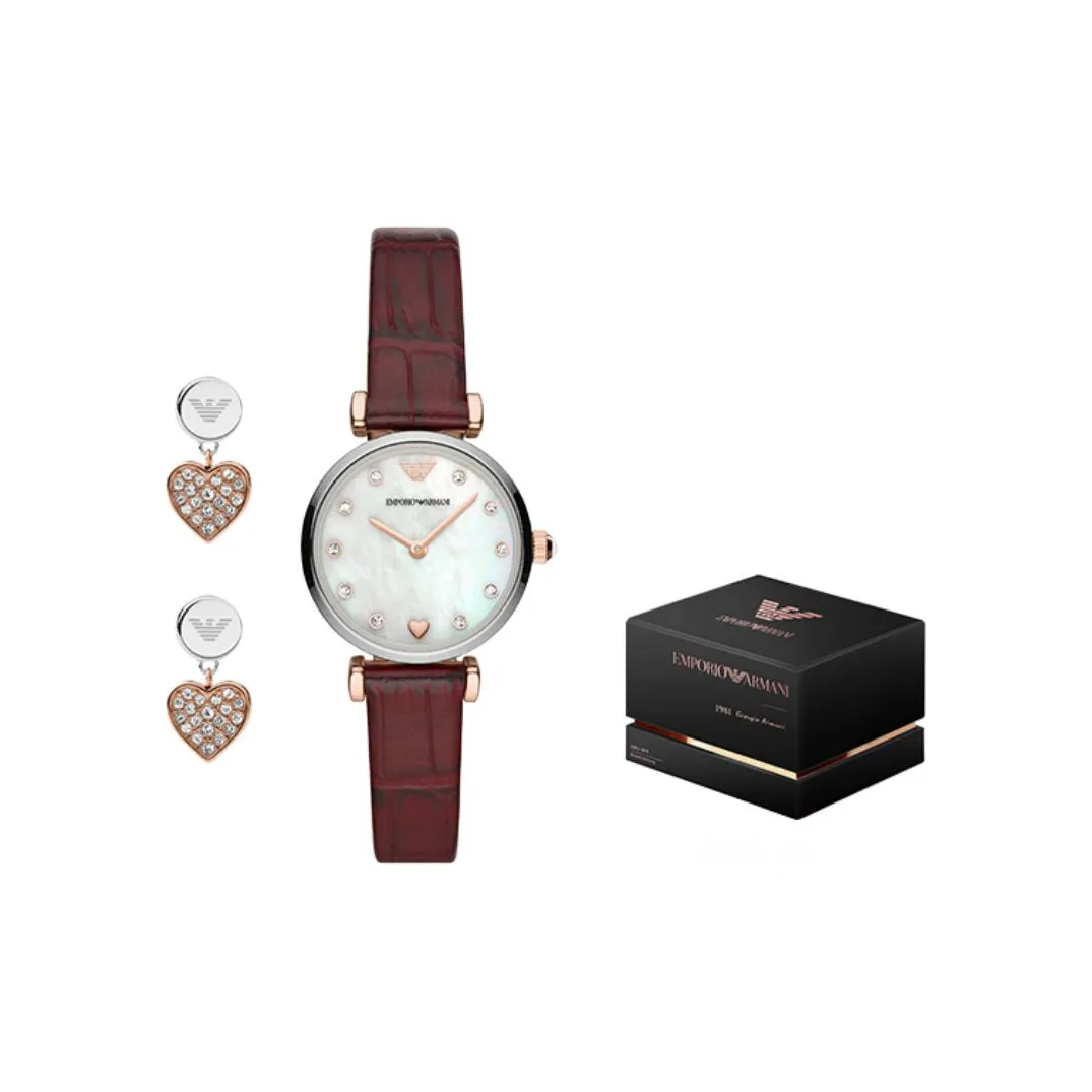 EMPORIO ARMANI Кварцевый механизм, женские часы Ferris Wheel Baby's Breath Series, 28 мм, жемчужная раковина, цвет