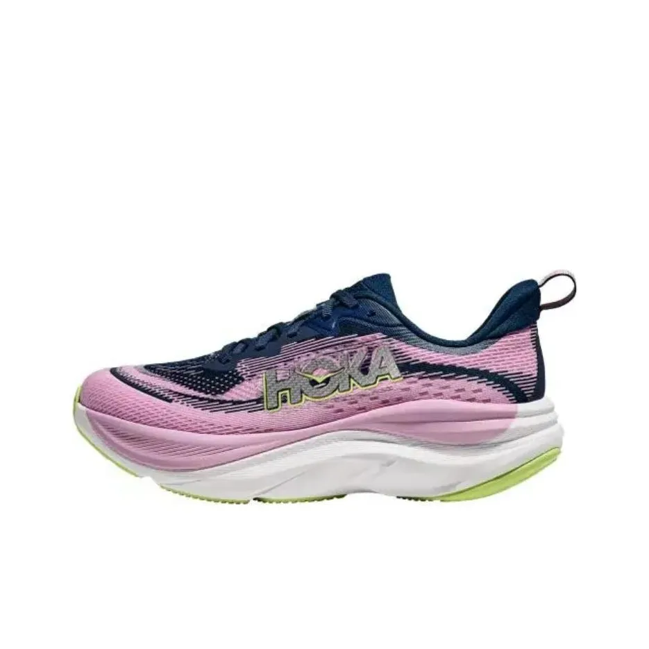 HOKA ONE ONE Anti-Slip Wear-Resistant Low-Top Casual Running Shoes Women's Purple Blue