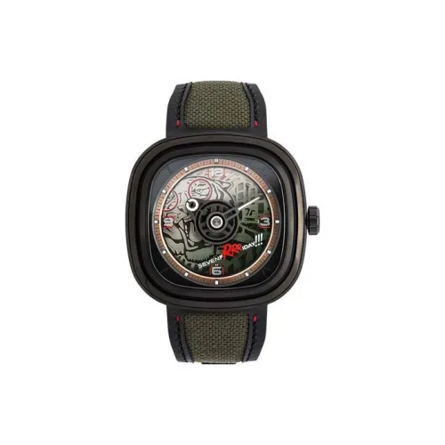 SEVENFRIDAY Автоматический Механический Часы Мужские Movement 45,6 мм Зеленые