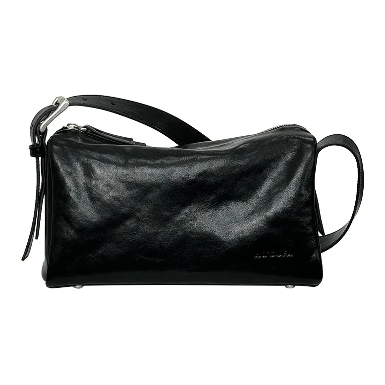 MR'GUFA Растительное дубление Коровья кожа Винтажный стиль Рюкзак Унисекс Классический черный